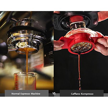 Cafflano Kompresso Handheld Authentic Espresso Maker Consistent 9 bar  Pressure Portable Manual Coffee Pot No Electric Power