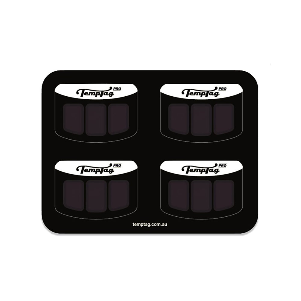 Temp Tag Pro Stick On Thermometers - sheet of 4