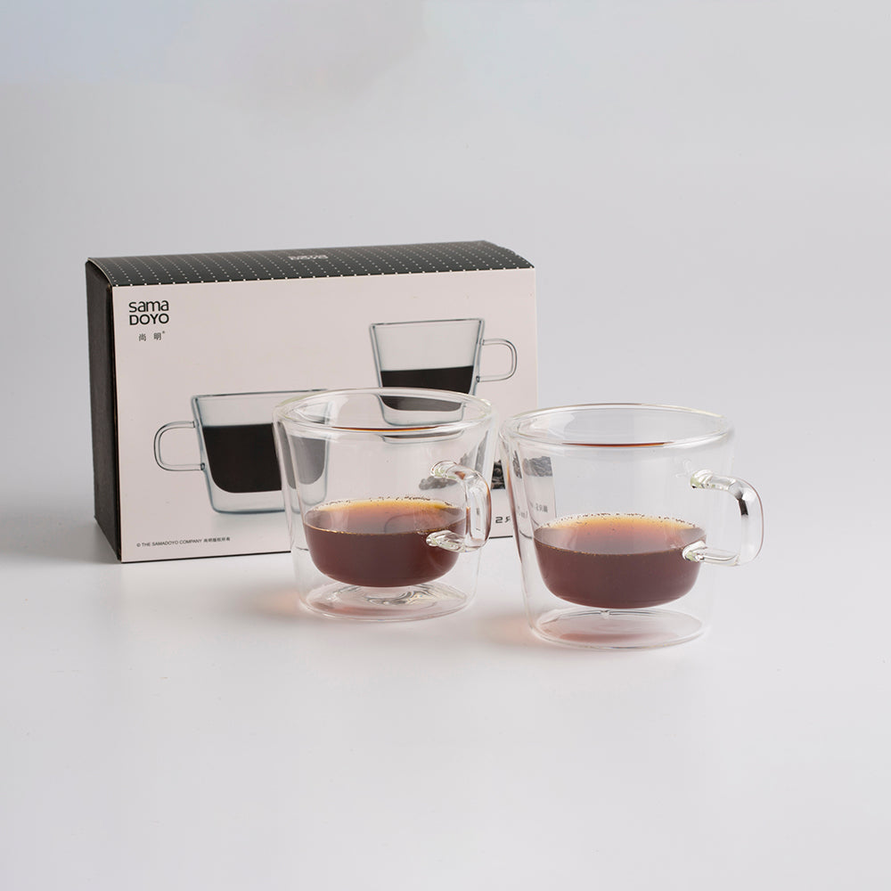 Samadoyo Double Wall Glass Cup Set