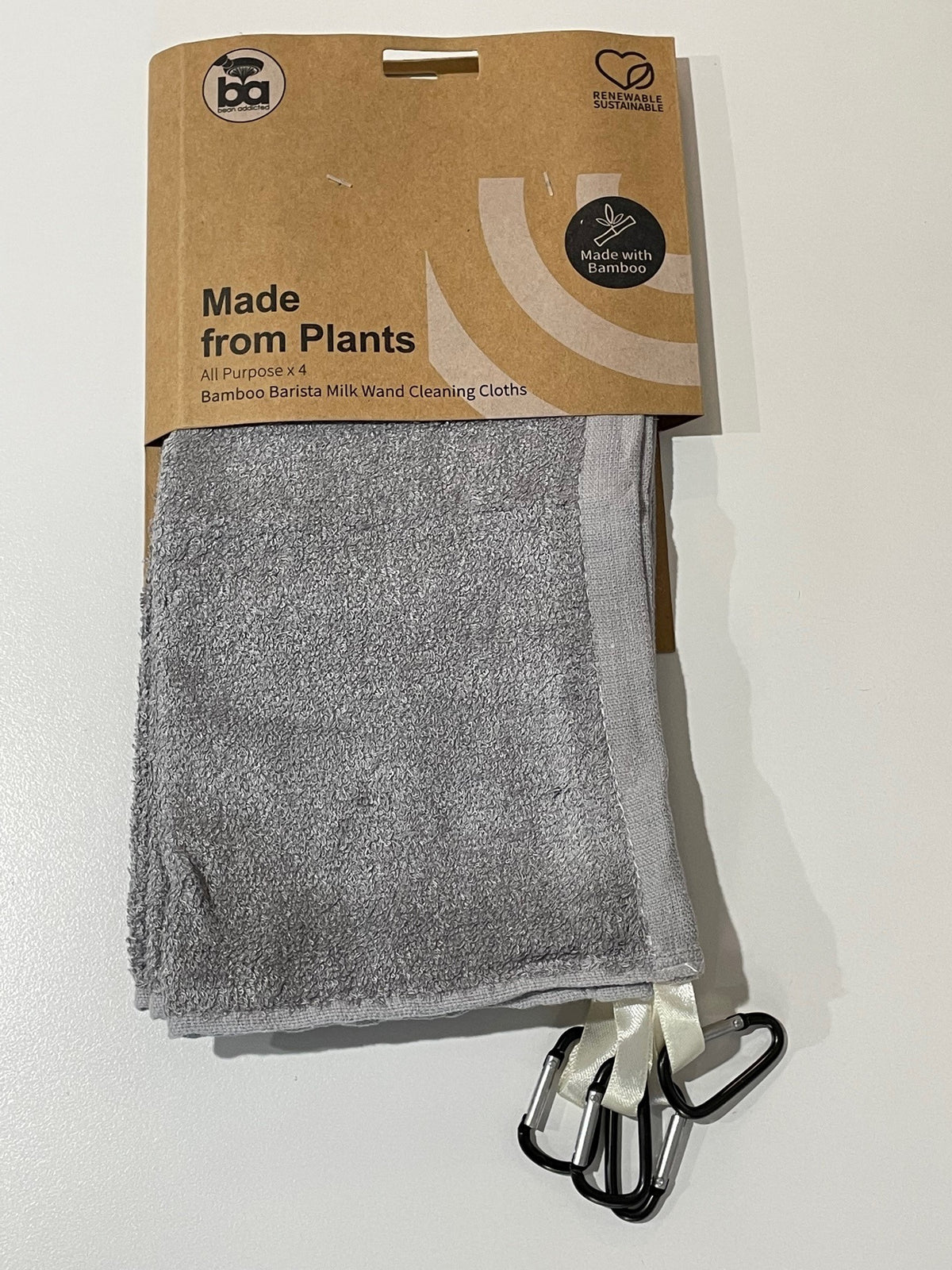 Barista Ace Cleaning Cloth w/Clip 4 pack