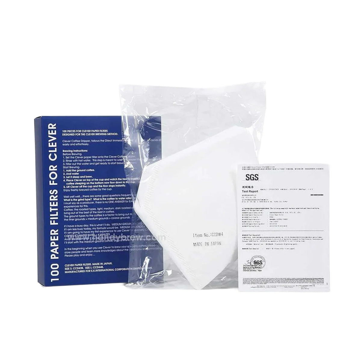 Coffee Filter Size #4 Paper 100pcs - Clever