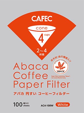 Cafec Abaca Coffee Filter Paper 100 - 2cup