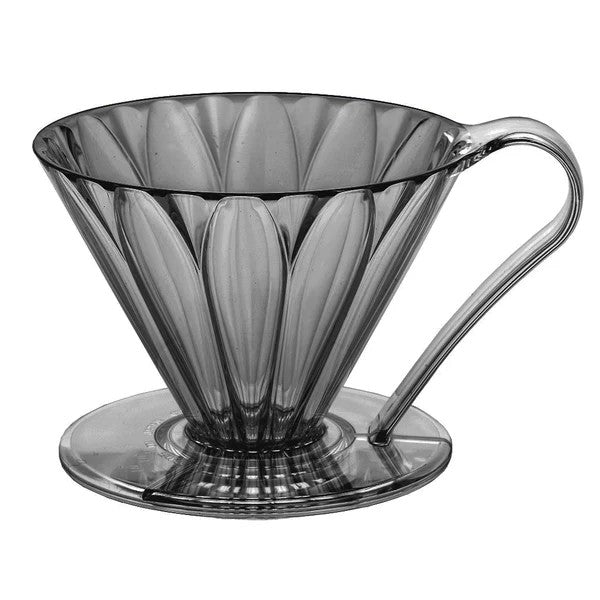 Cafec Tritan Flower Dripper Black 2cup