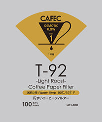 Cafec Light Roast Coffee Filter Paper 100 - 2cup