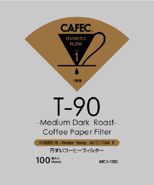 Cafec Medium Roast Coffee Filter Paper 100 - 2cup