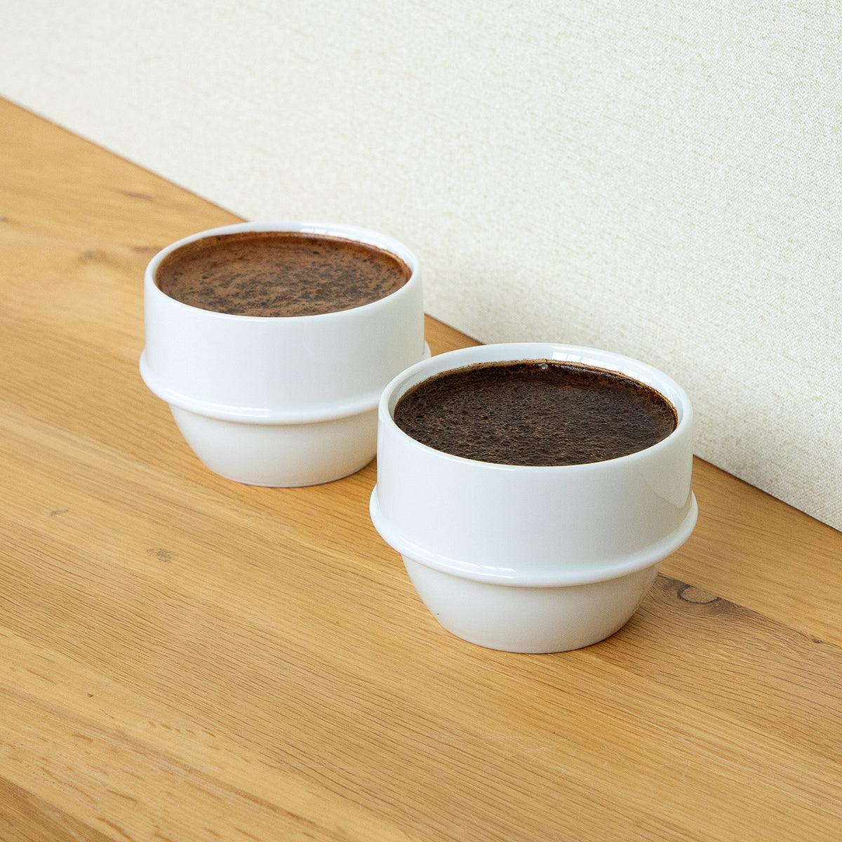 Origami Cupping Bowl incl. Spoon White