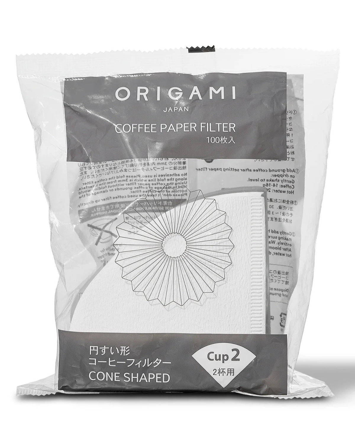 Origami Paper Filter Cone 100's